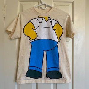 Authentic Universal Studios Homer Simpson’s Body Tee - Size S